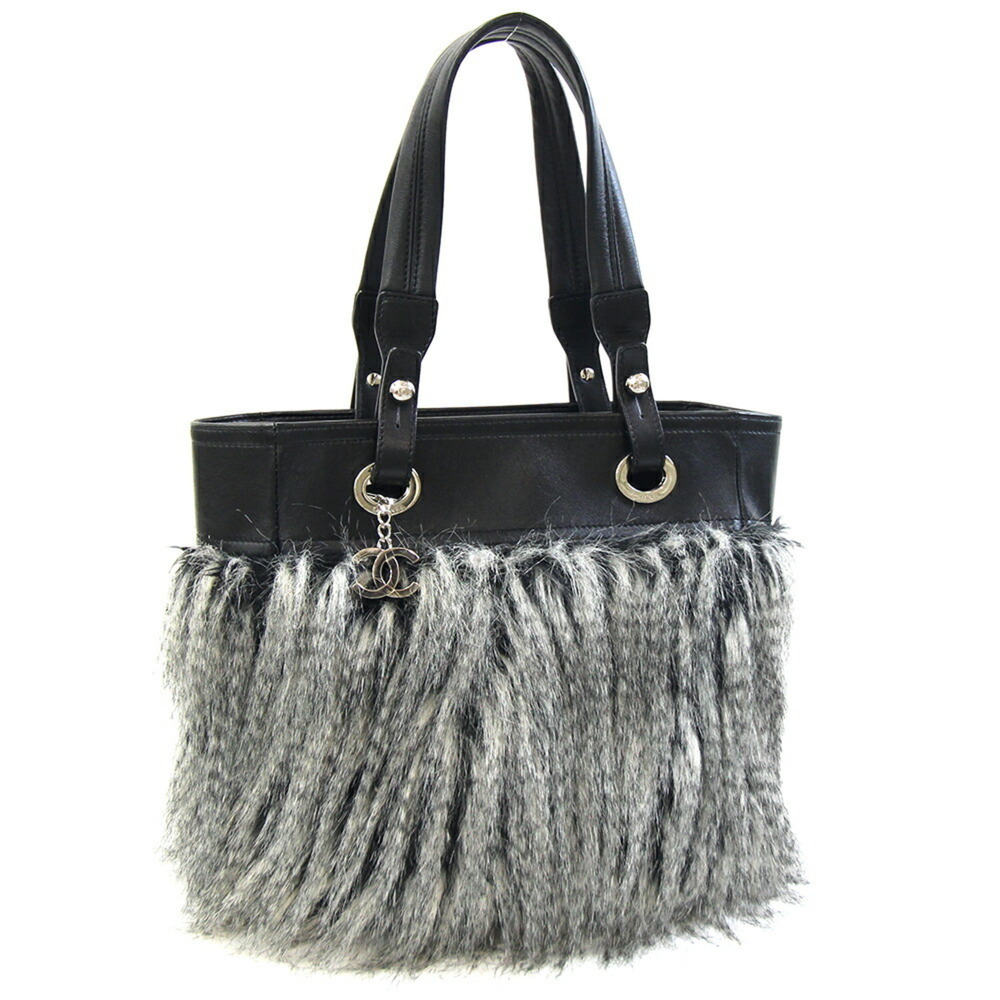 CHANEL Black Leather Logo Shoulder Bag - Picture 1 of 10